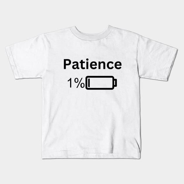 Patience Kids T-Shirt by Whitelaw Tees